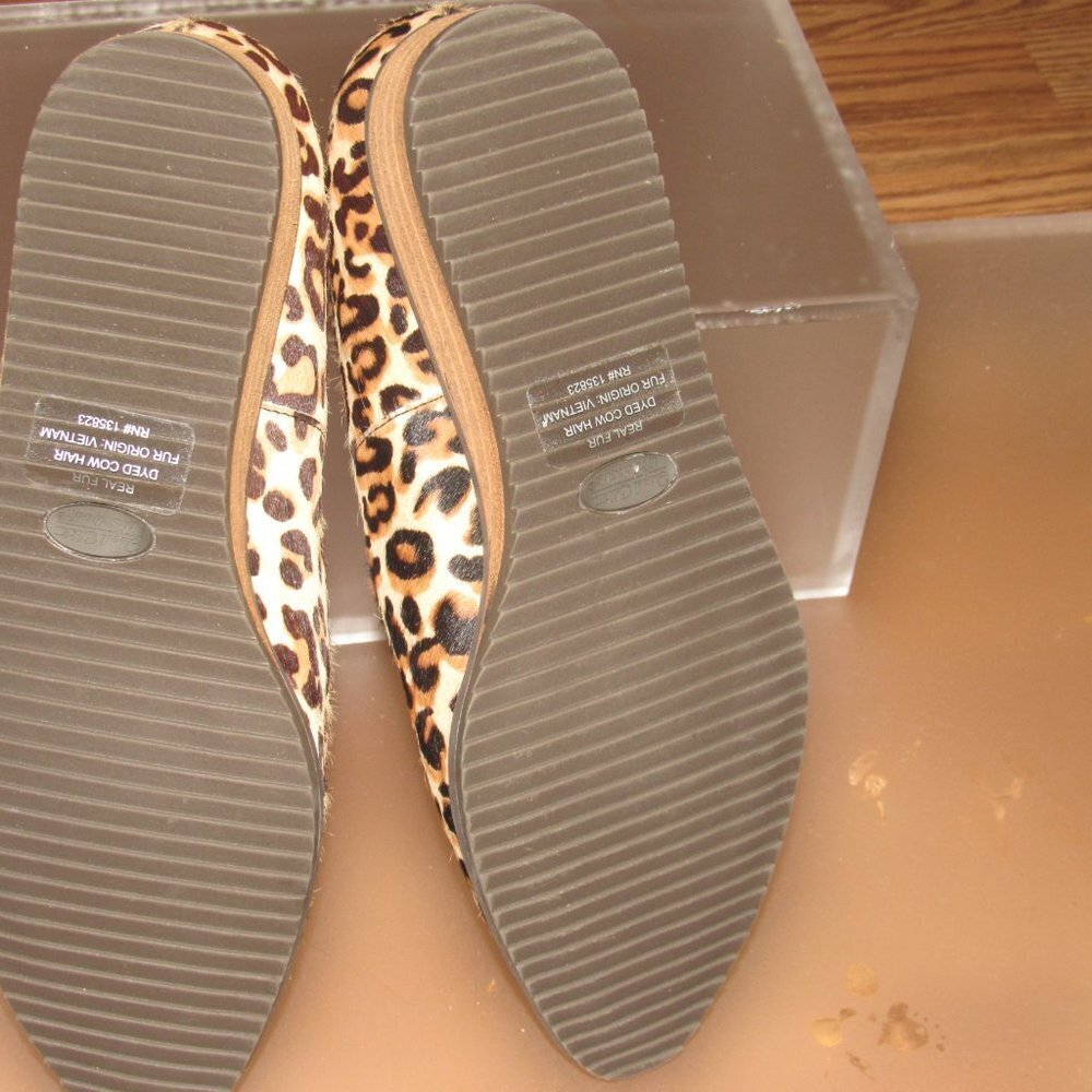 DR. SCHOLL’S Kewl Slip-On Cow Hair Leather Wedge Loafers Shoes Size 6.5M - Picture 5 of 5